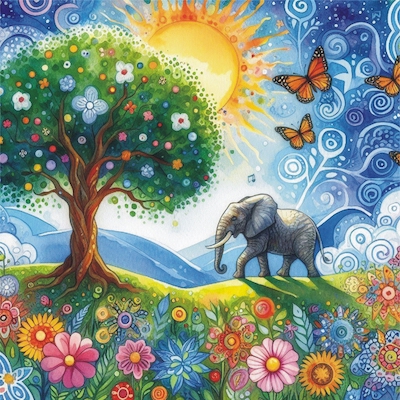 130 x 130 Greeting Card - Single Card